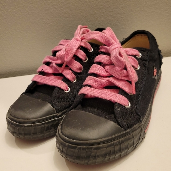 Heeleys Kids Black Pink Sneakers - Picture 2 of 11